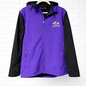 Dunbrooke Baltimore Ravens Purple and Black Softshell Jacket